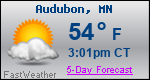 Weather Forecast for Audubon, MN