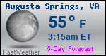 Weather Forecast for Augusta Springs, VA