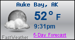 Weather Forecast for Auke Bay, AK