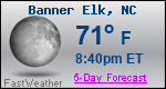 Weather Forecast for Banner Elk, NC