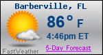 Weather Forecast for Barberville, FL
