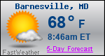 Weather Forecast for Barnesville, MD