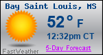 Weather Forecast for Bay Saint Louis, MS