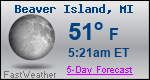Weather Forecast for Beaver Island, MI