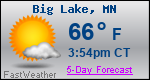 Weather Forecast for Big Lake, MN