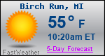 Weather Forecast for Birch Run, MI