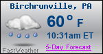 Weather Forecast for Birchrunville, PA