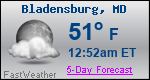 Weather Forecast for Bladensburg, MD