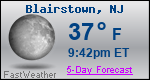 Weather Forecast for Blairstown, NJ