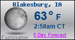Weather Forecast for Blakesburg, IA