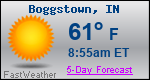 Weather Forecast for Boggstown, IN