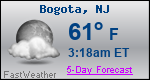 Weather Forecast for Bogota, NJ
