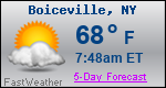Weather Forecast for Boiceville, NY