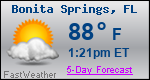 Weather Forecast for Bonita Springs, FL
