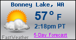 Weather Forecast for Bonney Lake, WA