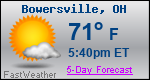 Weather Forecast for Bowersville, OH