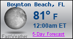 Weather Forecast for Boynton Beach, FL