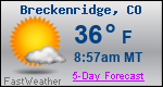 Weather Forecast for Breckenridge, CO