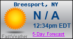 Weather Forecast for Breesport, NY