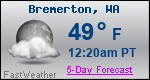 Weather Forecast for Bremerton, WA