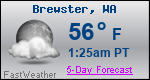 Weather Forecast for Brewster, WA