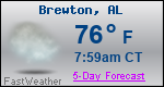 Weather Forecast for Brewton, AL