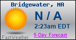 Weather Forecast for Bridgewater, MA
