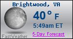 Weather Forecast for Brightwood, VA