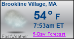Weather Forecast for Brookline Village, MA