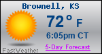 Weather Forecast for Brownell, KS