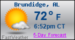 Weather Forecast for Brundidge, AL