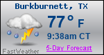 Weather Forecast for Burkburnett, TX