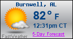 Weather Forecast for Burnwell, AL