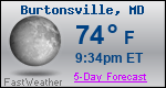 Weather Forecast for Burtonsville, MD