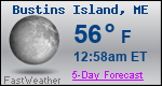 Weather Forecast for Bustins Island, ME