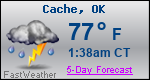 Weather Forecast for Cache, OK