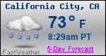 Weather Forecast for California City, CA