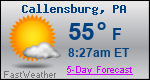 Weather Forecast for Callensburg, PA