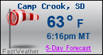 Weather Forecast for Camp Crook, SD