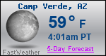Weather Forecast for Camp Verde, AZ