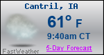 Weather Forecast for Cantril, IA