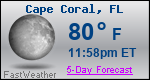 Weather Forecast for Cape Coral, FL