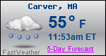 Weather Forecast for Carver, MA