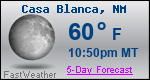 Weather Forecast for Casa Blanca, NM