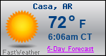Weather Forecast for Casa, AR