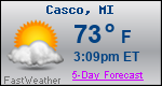 Weather Forecast for Casco, MI