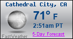 Weather Forecast for Cathedral City, CA