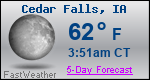 Weather Forecast for Cedar Falls, IA
