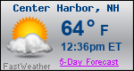 Weather Forecast for Center Harbor, NH