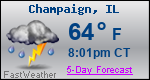 Weather Forecast for Champaign, IL